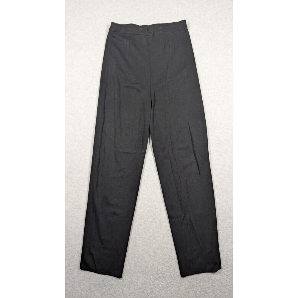 Exclusively Misook Women Pants Small Straight Pull On High Rise Minimalist